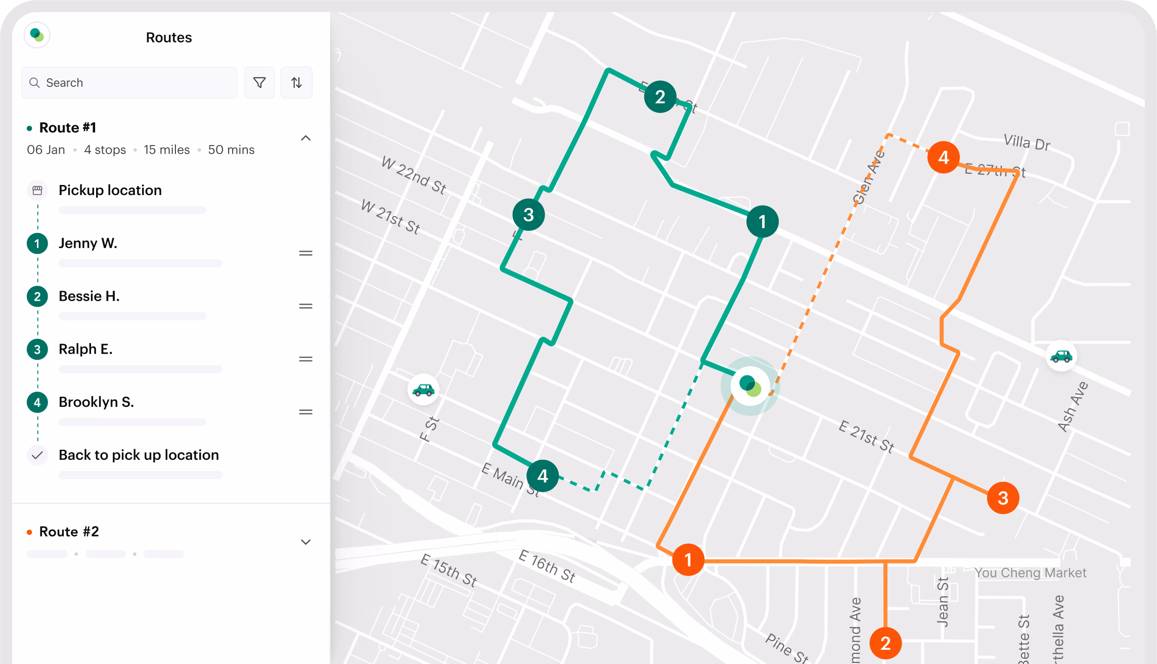 Shipday route planner on desktop and mobile