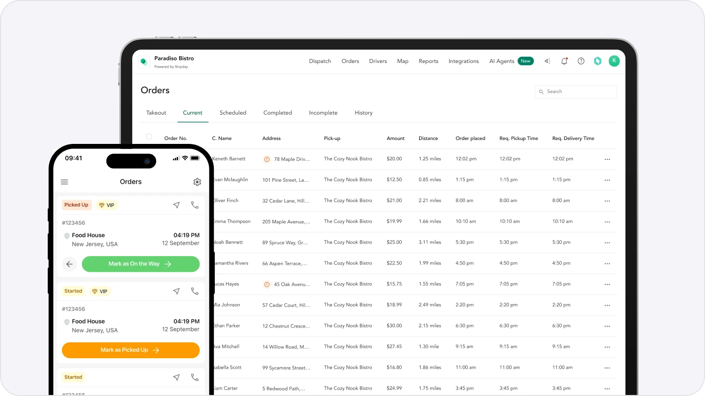 1. Shipday: el mejor software de entrega de abarrotes en general